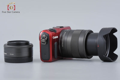 [Used] Canon EOS M Double Lens Kit Red