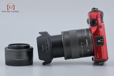 [Used] Canon EOS M Double Lens Kit Red
