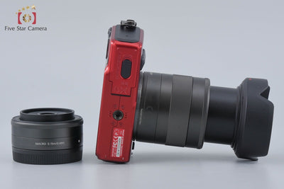 [Used] Canon EOS M Double Lens Kit Red
