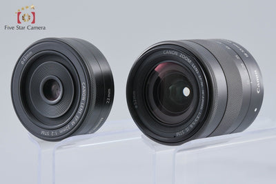 [Used] Canon EOS M Double Lens Kit Red
