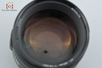 [Used] MINOLTA AF 85mm f/1.4 G