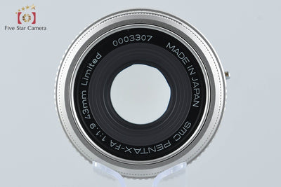 [Used] PENTAX Pentax SMC FA 43mm f/1.9 Limited Silver