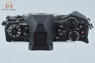 Used: OLYMPUS Olympus OM-D E-M5 Mark II Black Mirrorless Interchangeable Lens Camera Shutter Count Low
