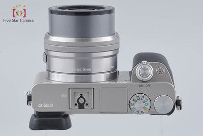 [Used] SONY Sony α6000 ILCE-6000 Silver Power Zoom Lens Kit, Low Shutter Count, Multi-language Support
