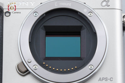 [Used] SONY Sony α6000 ILCE-6000 Silver Power Zoom Lens Kit, Low Shutter Count, Multi-language Support