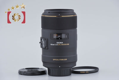 【中古】SIGMA シグマ 105mm f/2.8 EX DG MACRO OS HSM ニコン用