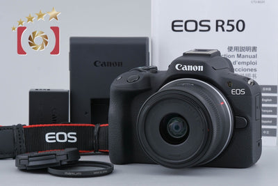 Used] Canon EOS R50 RF-S 18-45 IS STM Lens Kit Black - Low Shutter Count