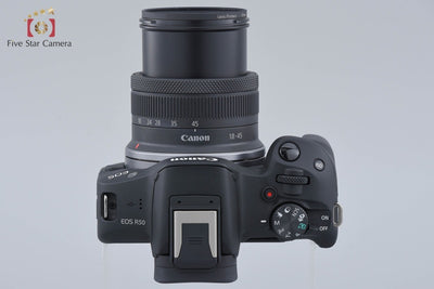 Used] Canon EOS R50 RF-S 18-45 IS STM Lens Kit Black - Low Shutter Count