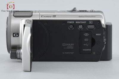 [Used] SONY Handycam HDR-CX560V Champagne Silver Digital Video Camera with Original Box