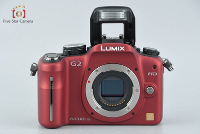 【中古】Panasonic パナソニック LUMIX DMC-G2 コンフォートレッド ミラーレス一眼カメラ シャッター回数僅少