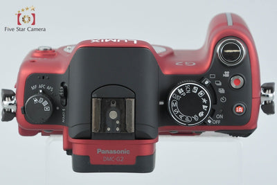 【中古】Panasonic パナソニック LUMIX DMC-G2 コンフォートレッド ミラーレス一眼カメラ シャッター回数僅少