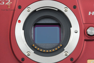 【中古】Panasonic パナソニック LUMIX DMC-G2 コンフォートレッド ミラーレス一眼カメラ シャッター回数僅少