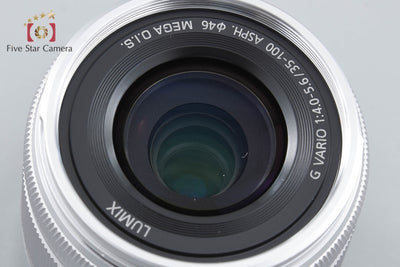 [Used] Panasonic LUMIX G VARIO 35-100mm f/4-5.6 ASPH. MEGA O.I.S. H-FS35100 Silver