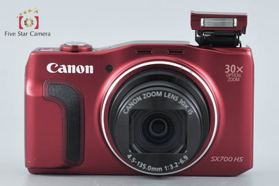 [Used] Canon PowerShot SX700 HS Red Compact Digital Camera