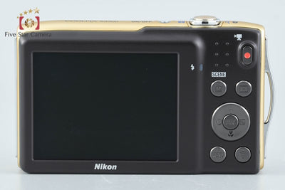 【中古】Nikon ニコン COOLPIX S3300 スイートゴールド コンパクトデジタルカメラ 元箱付き