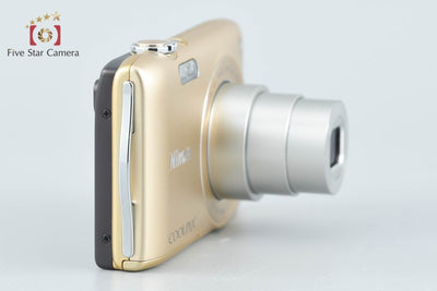 【中古】Nikon ニコン COOLPIX S3300 スイートゴールド コンパクトデジタルカメラ 元箱付き