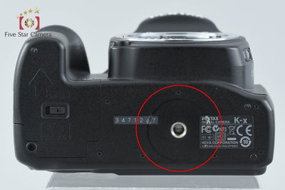 [Used] PENTAX Pentax K-x Black Digital SLR Camera, Low Shutter Count