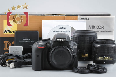 [Used] Nikon D3300 Double Zoom Kit Black - Low Shutter Count, With Original Box
