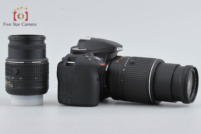 [Used] Nikon D3300 Double Zoom Kit Black - Low Shutter Count, With Original Box