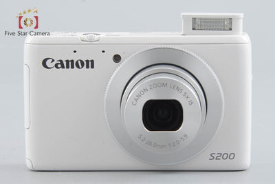 [Used] Canon PowerShot S200 White Compact Digital Camera