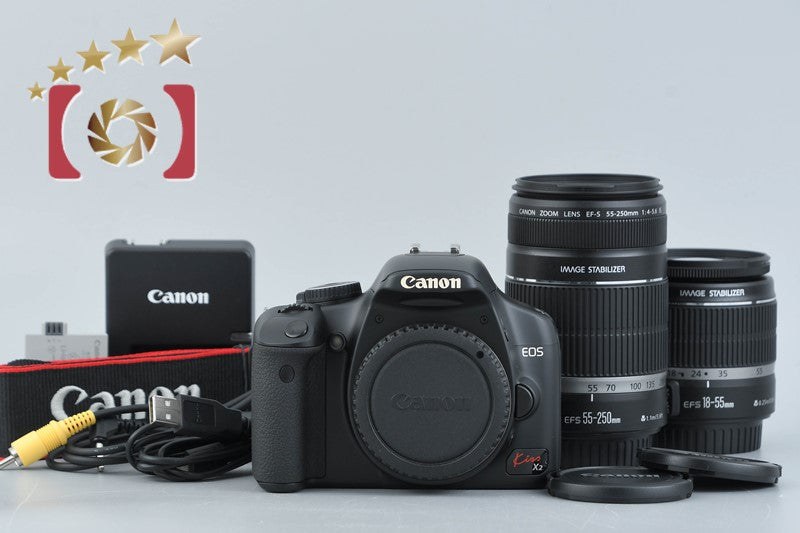 [Used] Canon EOS Kiss X2 Double Zoom Kit, Low Shutter Count