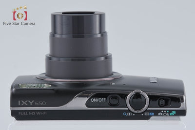 【中古】Canon キヤノン IXY 650 ブラック コンパクトデジタルカメラ