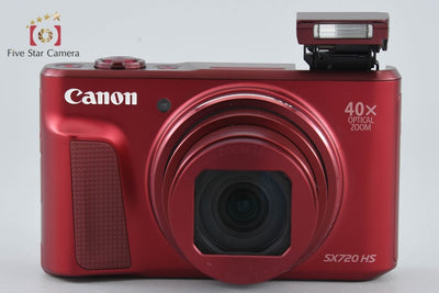 [Used] Canon PowerShot SX720 HS Red Compact Digital Camera with Original Box