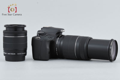 [Used] Canon EOS Kiss X7 Double Zoom Kit Black - Low Shutter Count