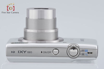 【中古】Canon キヤノン IXY 180 シルバー コンパクトデジタルカメラ