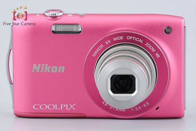 Used: Nikon COOLPIX S3300 Strawberry Pink Compact Digital Camera