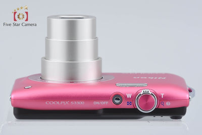 Used: Nikon COOLPIX S3300 Strawberry Pink Compact Digital Camera