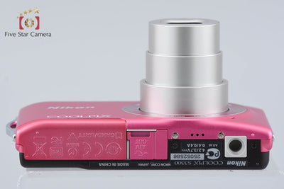 Used: Nikon COOLPIX S3300 Strawberry Pink Compact Digital Camera