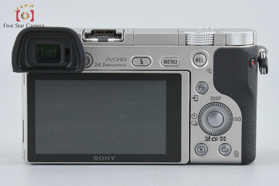 【中古】SONY ソニー α6000 ILCE-6000 ダブルズームレンズキット シルバー シャッター回数僅少 多言語対応