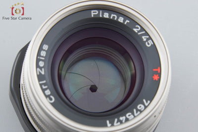 【中古】CONTAX コンタックス Carl Zeiss Planar 45mm f/2 T*