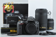 [Used] Nikon D5300 AF-P Double Zoom Kit Black with Original Box
