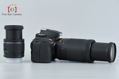 [Used] Nikon D5300 AF-P Double Zoom Kit Black with Original Box