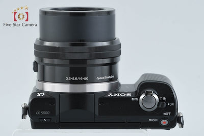 【中古】SONY ソニー α5000 ILCE-5000 パワーズームレンズキット ブラック 多言語対応