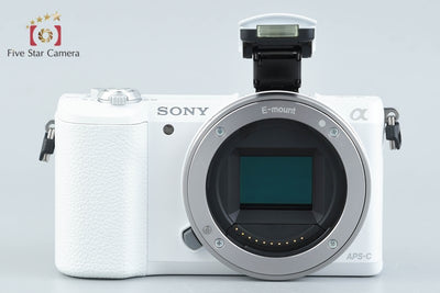 [Used] Sony α5100 ILCE-5100 Double Zoom Lens Kit White, Low Shutter Count, Multi-language Support
