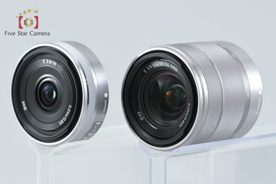 [Used] SONY α NEX-5 Double Lens Kit Silver with Original Box
