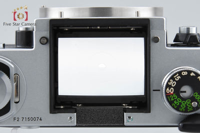 [Used] Nikon F2 Photomic Silver + NIKKOR-S Auto 50mm f/1.4