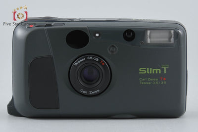 【中古】Kyocera 京セラ Slim T グレー コンパクトフィルムカメラ