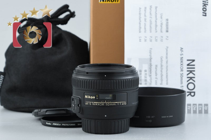 【中古】Nikon ニコン AF-S NIKKOR 50mm f/1.4 G 元箱付き
