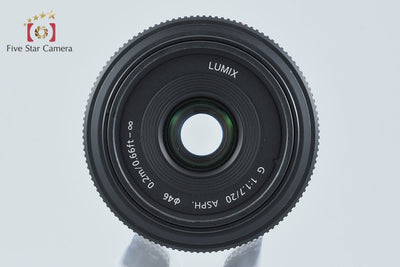 Used - Panasonic LUMIX G 20mm f/1.7 ASPH. H-H020