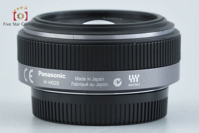 Used - Panasonic LUMIX G 20mm f/1.7 ASPH. H-H020