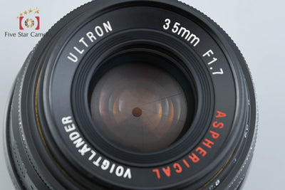 【中古】Voigtlander フォクトレンダー ULTRON 35mm f/1.7 Aspherical ブラック L39 ライカスクリューマウント
