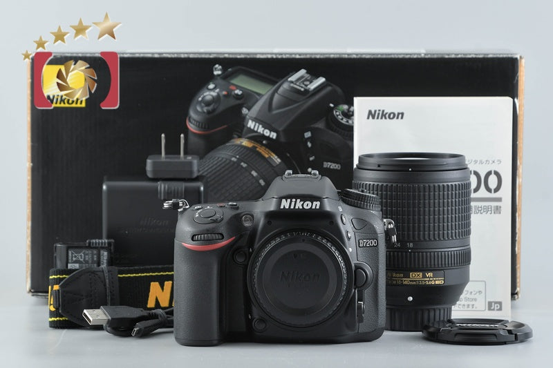 Used Nikon D7200 18-140 VR Lens Kit Low Shutter Count With Original Box