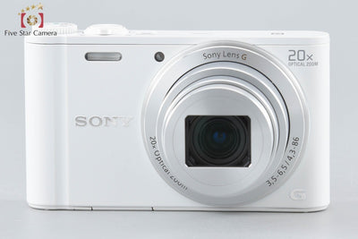 [Used] Sony Cyber-shot DSC-WX350 White Compact Digital Camera, Multi-Language Support