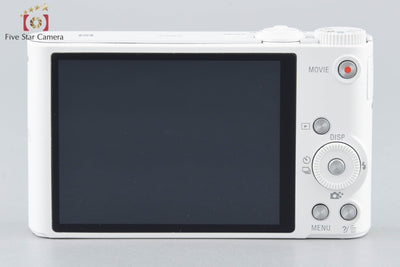 [Used] Sony Cyber-shot DSC-WX350 White Compact Digital Camera, Multi-Language Support