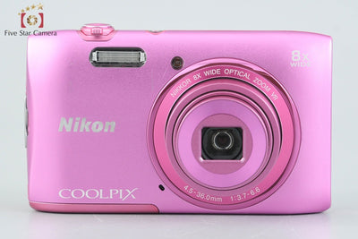[Used] Nikon COOLPIX S3600 Azalea Pink Compact Digital Camera