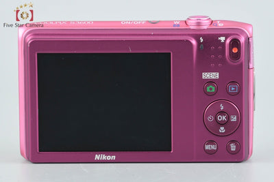 [Used] Nikon COOLPIX S3600 Azalea Pink Compact Digital Camera
